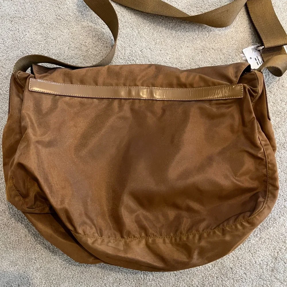 Prada Brown Nylon Vela Sport Messenger Bag - Picture 7 of 16
